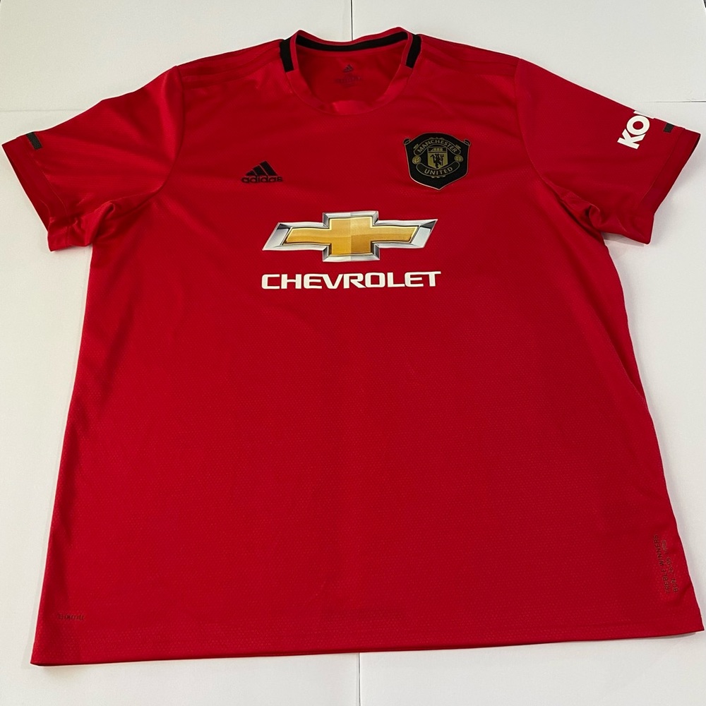 Adidas MANCHESTER UNITED Chevrolet SOCCER JERSEY Red Shirt Kohler 2XL